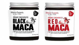 red and black maca